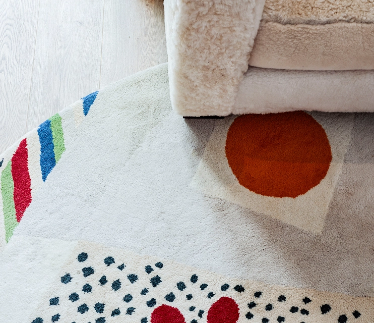 tapis d'une chambre de l'hôtel restaurant du balcon hôtel à capbreton